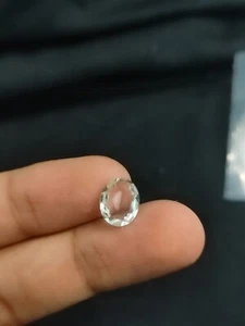 Elegant Clear Quartz Oval Faceted Gem 11x9 mm - Picture 1 of 4
