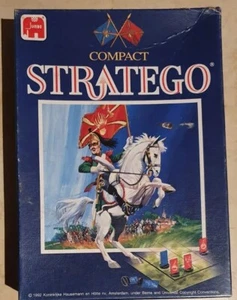 Compact Stratego Travel Board Game; 1992 Jumbo Co. Complete/ Strategy War game - Picture 1 of 7