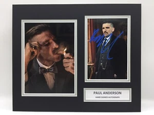 RARE Paul Anderson Peaky Blinders Signed Photo Display + COA AUTOGRAPH ARTHUR - Picture 1 of 3