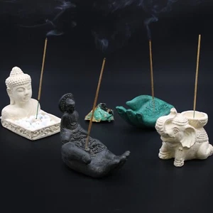 Stone Incense Cone and Stick Holder Buddha Hand - Picture 1 of 18