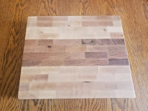 Hand Made Hard Maple & Red Oak End Grain Cutting Block 9.5" X 11.5" X 1.75" New - Picture 1 of 3