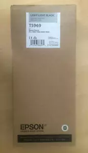 Genuine Epson Ink - T5969 LIGHT LIGHT BLACK / PRO 7890 7900 9890 9900 (INC VAT) - Picture 1 of 1