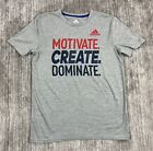 Adidas Shirt Youth 14-16 "Motivate Create Dominate" Shortsleeve