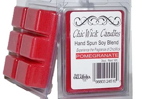 ChicWick 2Pack Pomegranate Wax Melts 6oz Wax Cubes Wax Chunks Wax Tarts - Picture 1 of 1