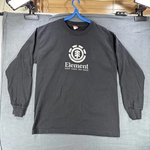 Vintage Element Wind Water Fire Earth Shirt Youth Size XL Black Camo - Picture 1 of 7