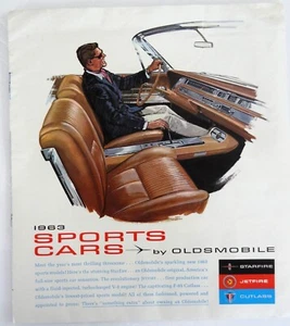 Coches deportivos 1963 de Oldsmobile: Starfire, Jetfire, folleto Cutlass - Imagen 1 de 5