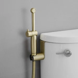 Brushed Gold Bidet Sprayer Set with Adjustable Water Pressure for Toilets - Picture 1 of 12