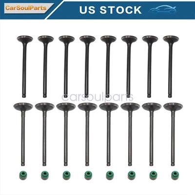 Se adapta a Hyundai Veloster Kia Rio 1,6 L 2012-17 válvulas de admisión y escape + sellos de vapor Foto 1 de 4