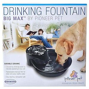 Pioneer Ceramic Drinking Fountain Big Max  128 ozBlack