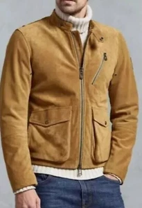 BNWOT Belstaff Harry Suede Leather Jacket,XL UK42/IT52 Leather RRP£1095.. - Picture 1 of 17