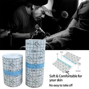 Vendaje para cuidado posterior de tatuajes impermeable película transparente aderezo piel curación - Imagen 1 de 13