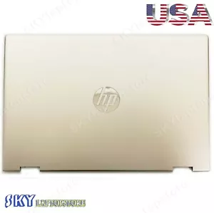New HP 14M-CD 14M-CD0001DX LCD BACK COVER L22289-001 4600E80G0011 GOLD USA - Picture 1 of 3