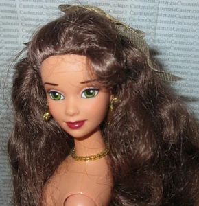 J339 NUDE BARBIE DISNEY BEAUTY & THE BEAST HOLIDAY PRINCESS BELLE DOLL FOR OOAK - Picture 1 of 7