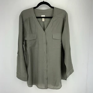 Top túnica Chicos para mujer XL 3 con botones lengüeta enrollable Lagenlook minimalista de gran tamaño - Imagen 1 de 7