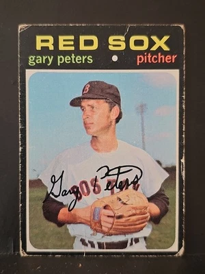 1971 Topps #225 Gary Peters Red Sox Foto 1 de 2
