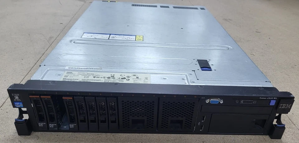 IBM System x3650 M4 7915-AC1 2x 4C E5-2630 128GB Ram 16x 2.5" HDD Bays 2U Server - Image 1 of 4