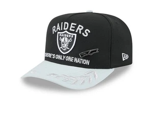 New Era 59FIFTY Las Vegas Raiders Draft A-Frame Fitted Hat Black 7 1/2 w/ Pin - Bild 1 von 5