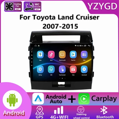 For Toyota Land Cruiser 2007-2015 Car Multimedia Radio Android Screen Carplay 4G - Image 1 of 4