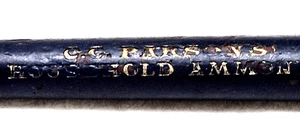 "C.G. Parson's Household Amm?n" Negro? TAPERED (¿Dixon?) Lápiz de madera afilada - Imagen 1 de 23