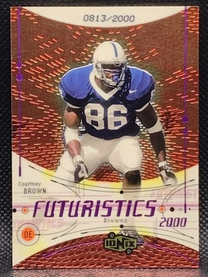 2000 UD Ionix /2000 Courtney Brown #62 Rookie - Image 1 of 2