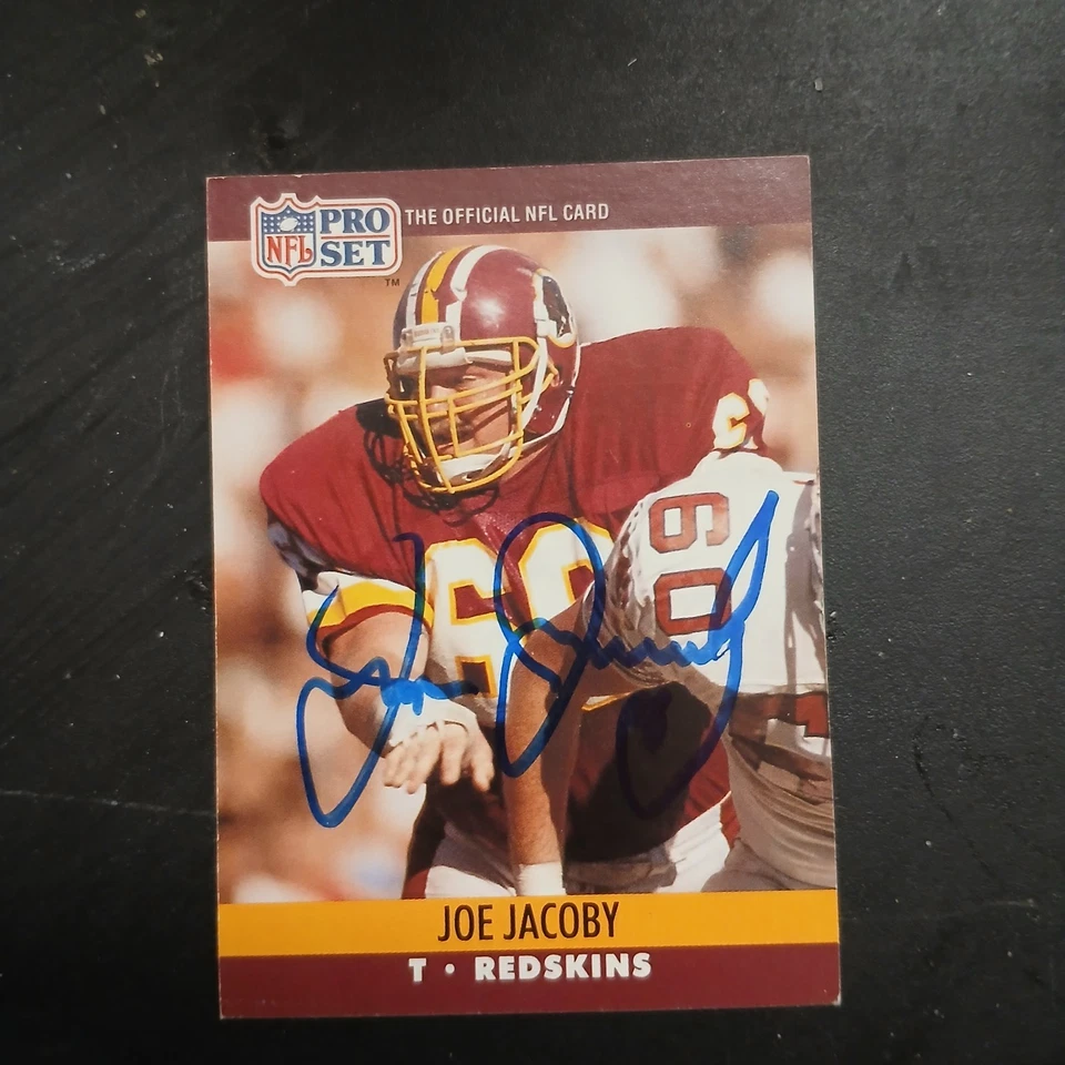 Joe Jacoby 亲笔签名集换卡 NFL 华盛顿红皮队  — 第 1/1 张图片