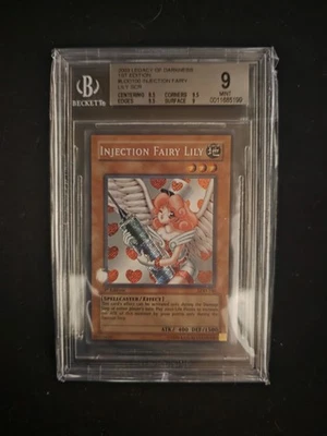 YU-GI-OH! 2003 LOD-100 LEGACY OF DARKNESS 1ST EDITION INJECTION FAIRY LILY BGS 9 - Image 1 of 2