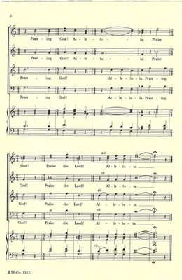 Christ Our Lord Is Risen – SATB Choral Anthem by Jerry Wesley Harris (Boston Mus - Image 1 of 2