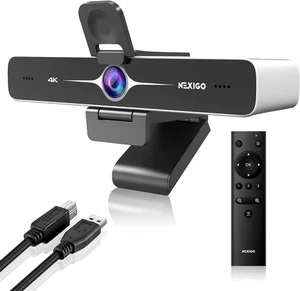 NexiGo Zoom zertifiziert, N970P 4K Webcam Onboard Flash Speicher Al-Powered - Bild 1 von 11