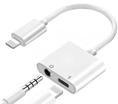 2 in 1 Audio Ladegerät Adapter Splitter Dual Kopfhörer Aux für iPhone 14 13 12 11 - Bild 1 von 4