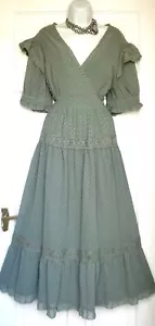 ASOS VINTAGE STIL BESTICKT MIDI HOCHZEIT ANLASS PARTY KLEID GR. 18 NEU - Bild 1 von 8
