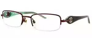 JUST CAVALLI JC 175 Half Rimless Women's Eyeglass Frame Bronze Green 49-18-135mm - Picture 1 of 8