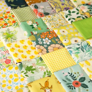 20pcs Sewing Pre Cut Charm Pack Squares Cotton Fabric Remnants Scraps Bundle DIY - Picture 1 of 6