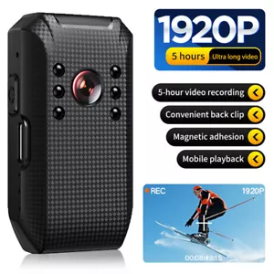 Tragbare Polizei Körperkamera 1920P Tasche Video Audio Recorder Nachtsicht Kamera - Bild 1 von 24