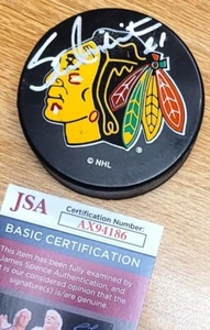 Autographed STAN MIKITA Chicago Blackhawks Hockey Puck - w / JSA COA - Picture 1 of 1