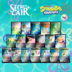 SpongeBob SquarePants Bundle Rainbow Foil Edition MtG Tana Segreta SIGILLATO - Foto 1 di 6