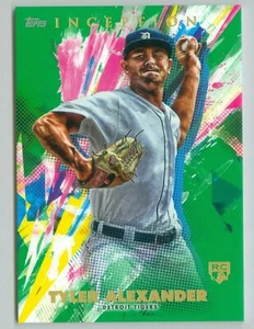 2020 Topps Inception Green Parallel #88 Tyler Alexander Tigers RC - Foto 1 di 1