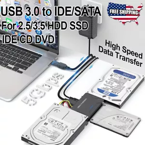 For Ultra Recovery Converter USB 3.0 To SATA/IDE Hard-drive Disk Adapter Cable - Picture 1 of 36