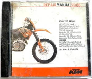 CD Manual De Taller Manual De Servicio KTM 450 530 Racing 2008 3.206.054 - Imagen 1 de 1