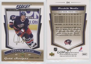 2007-08 Upper Deck MVP Gold Scripts /100 Fredrik Modin #24