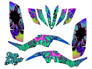 Kit de Gráficos Senge Todos los Años RAPTOR 350 ZANY Teal Senge Compatible con Yamaha - Imagen 1 de 7