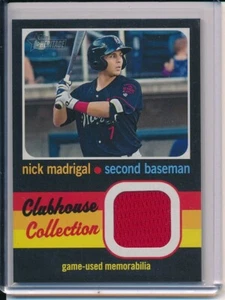 2020 Heritage Minors Clubhouse Relic #CCR-NM Nick Madrigal !!- Birmingham Barons - Picture 1 of 1