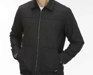 HURLEY NWT Men's Wool Jacket - Charcoal Heather - Medium- NWT - Picture 1 of 7