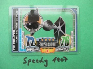 Topps Rebel Attax Star Wars Cap Karte Tie Fighter Boost Pilot 137 Card - Picture 1 of 1