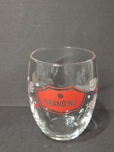 Japón ORANGINA Sante! Vaso Coleccionable Naranja Soda 3.7" Buen Estado - Imagen 1 de 5