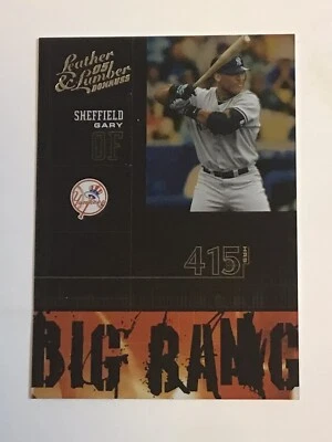 2005 Leather and Lumber Gary Sheffield Big Bang #1210/2000 New York Yankees BB12 - Image 1 of 2