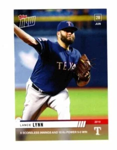 2019 Topps Now Lance Lynn Texas Rangers #442 Limited Ed. Print Run of 177 - Picture 1 of 1