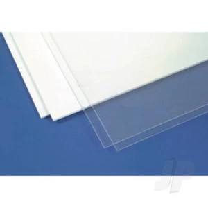 Evergreen 6x12in (15x30cm) Clear Plastic Sheet .015in (0.381mm) Thick (2 pack) - Picture 1 of 1