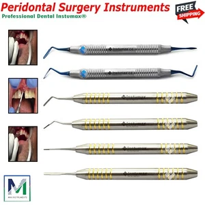 6Pcs Periotome Elevators Tooth Extraction Elevators PT1,PT2 Luxating Elevators - Picture 1 of 12