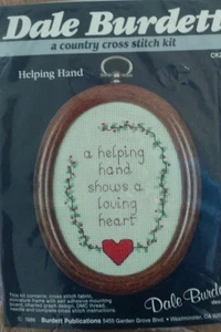 Dale Burdett a country cross stitch kit, Helping Hand, Loving heart, New in Bag - Picture 1 of 3