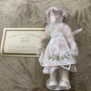 Heritage Signature Collection Porcelain 12" Doll Pinafore Patty in Box - Picture 1 of 3